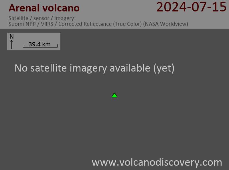 Arenal satellite image sat1