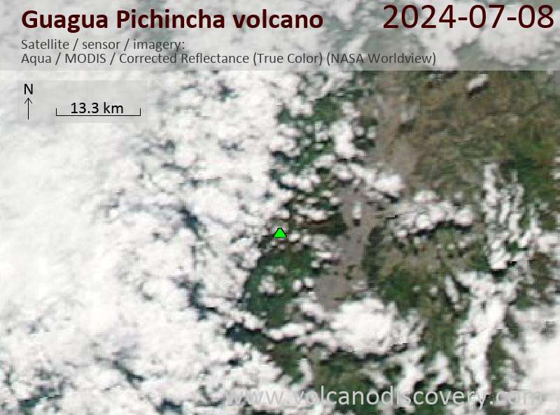 GuaguaPichincha satellite image Aqua (NASA)