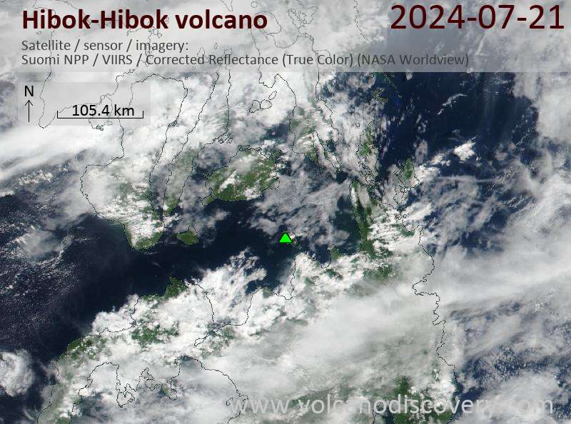 HibokHibok satellite image Suomi NPP (NASA)