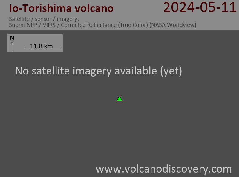 IwoTorishima satellite image Suomi NPP (NASA)
