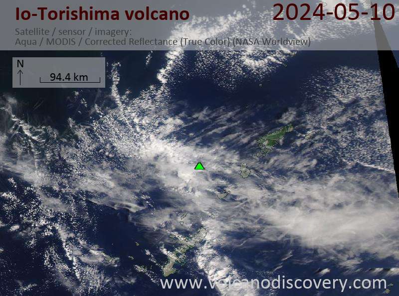IwoTorishima satellite image Aqua (NASA)