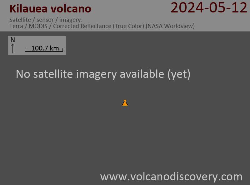 Kilauea satellite image Terra (NASA)