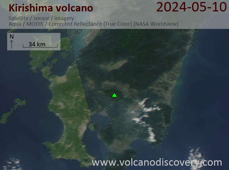 Kirishima satellite image sat2