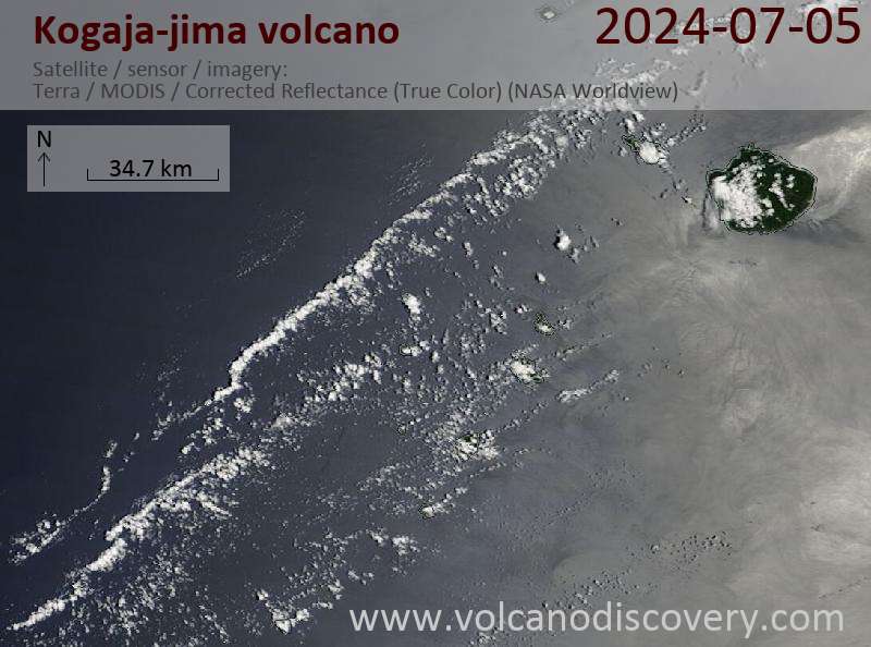 Kogajajima satellite image Terra (NASA)