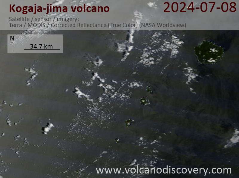 Kogajajima satellite image Terra (NASA)