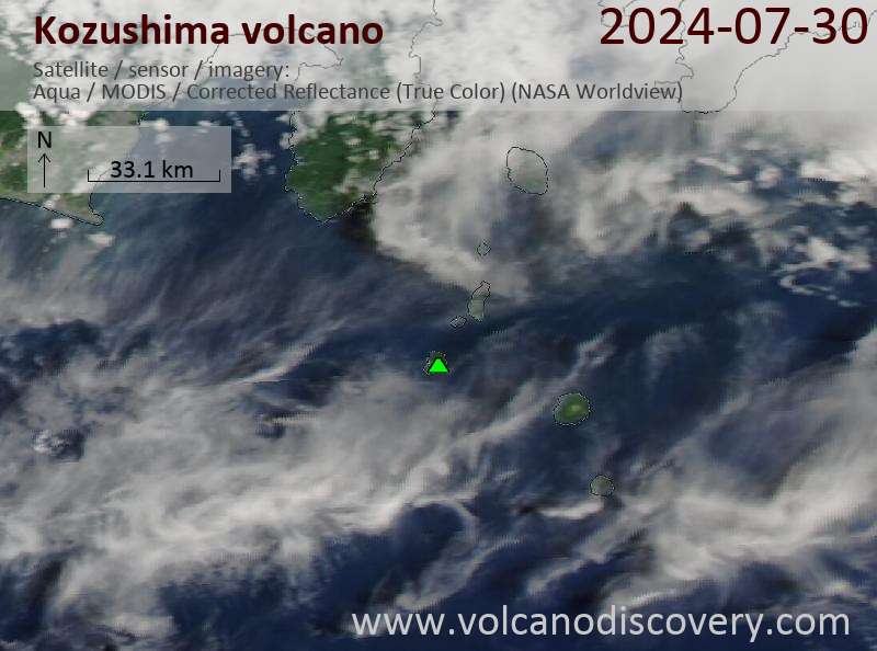 Kozushima satellite image sat2