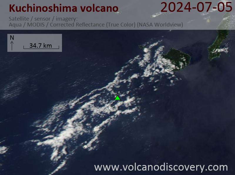 Kuchinoshima satellite image sat2