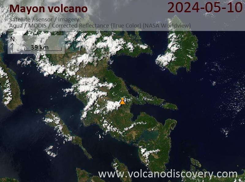 Mayon satellite image sat2