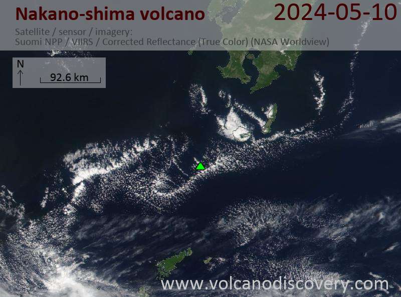 Nakanoshima satellite image Suomi NPP (NASA)