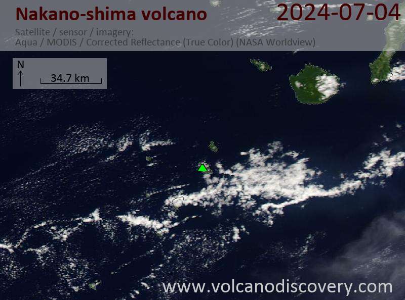 Nakanoshima satellite image Aqua (NASA)