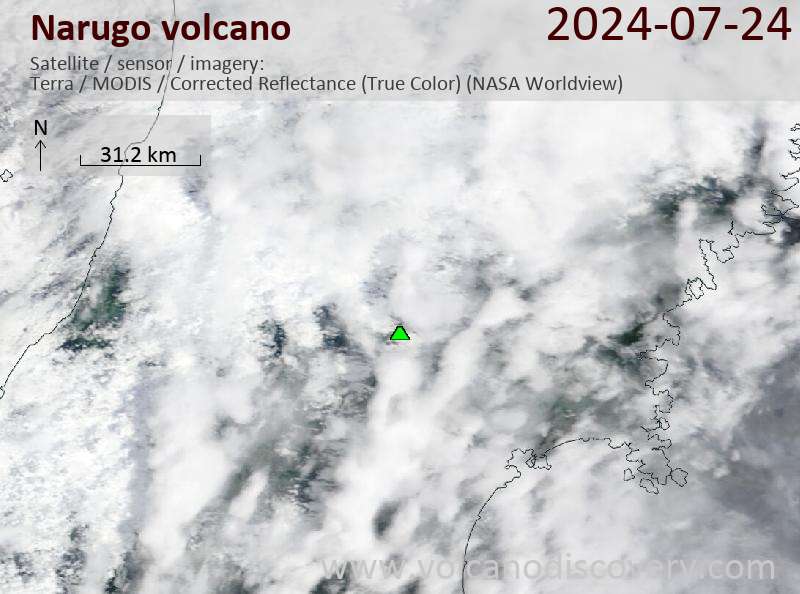 Narugo satellite image Terra (NASA)