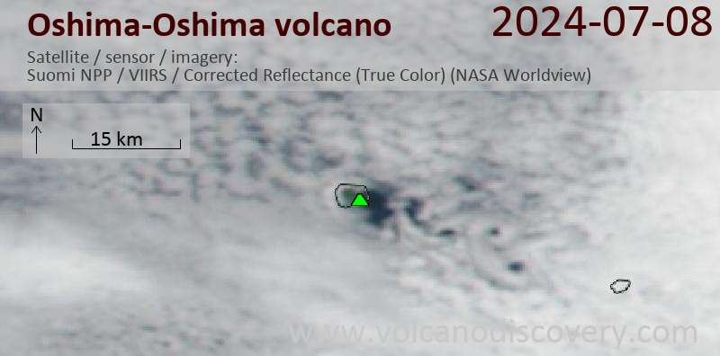 Oshima satellite image Suomi NPP (NASA)