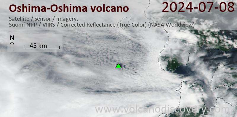Oshima satellite image Suomi NPP (NASA)