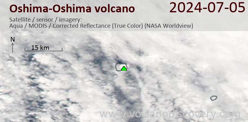 Oshima satellite image Aqua (NASA)