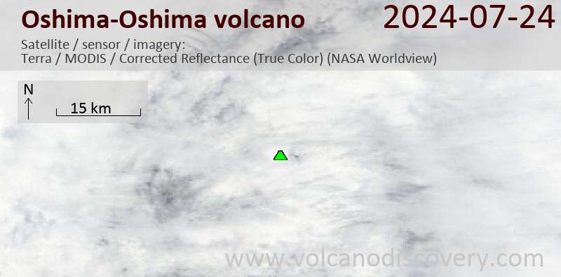 Oshima satellite image Terra (NASA)