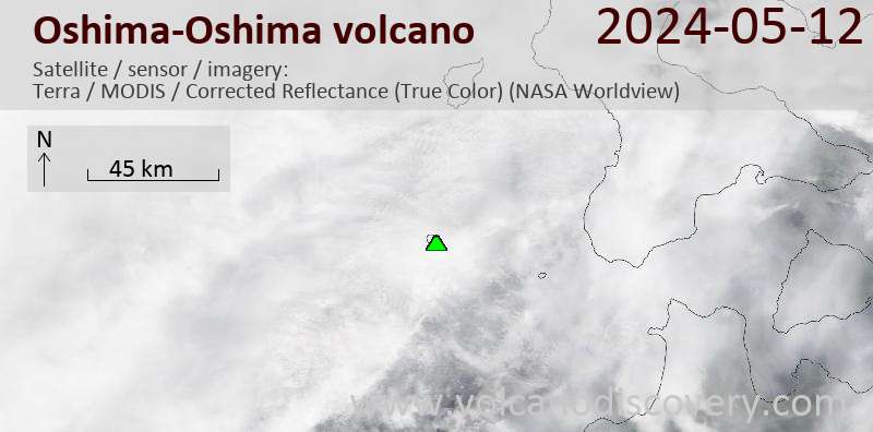 Oshima satellite image Terra (NASA)