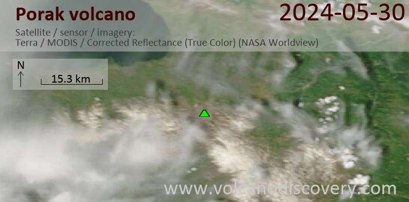 Porak satellite image Terra (NASA)