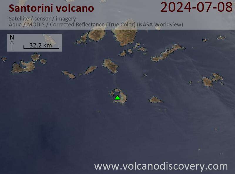 Santorini satellite image sat2