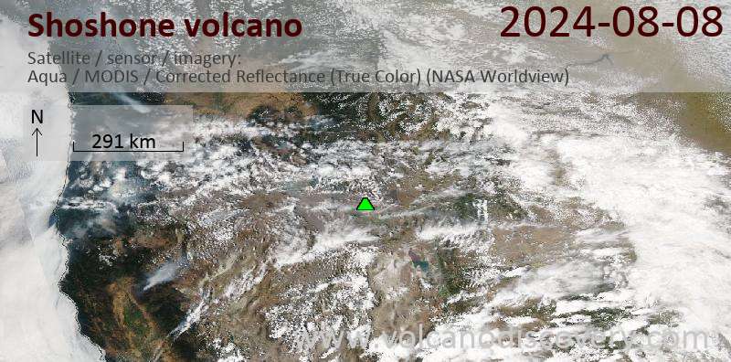 Shoshone satellite image Aqua (NASA)