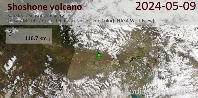 Shoshone satellite image Terra (NASA)