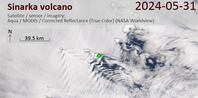 Sinarka satellite image Aqua (NASA)