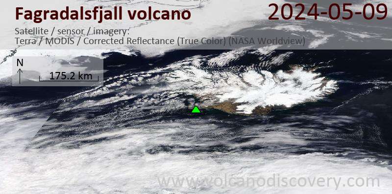 fagradalsfjall satellite image Terra (NASA)