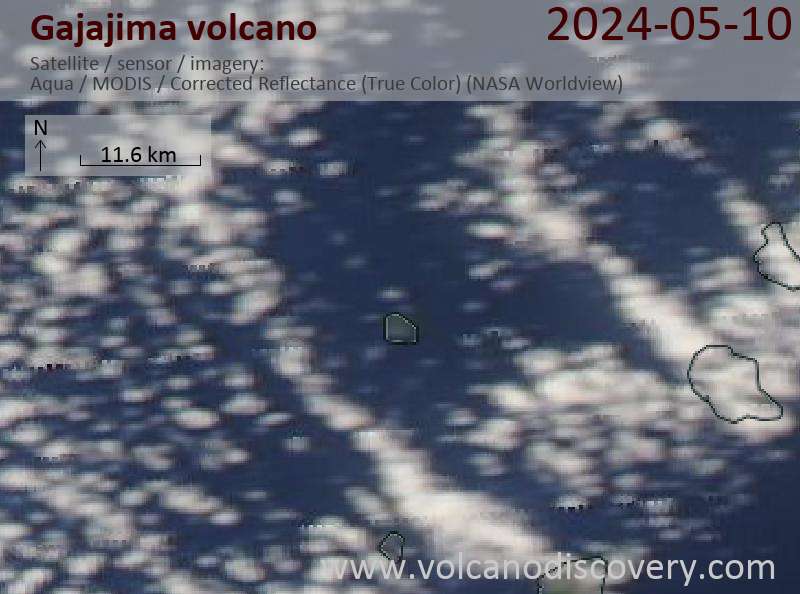 gajajima satellite image Aqua (NASA)