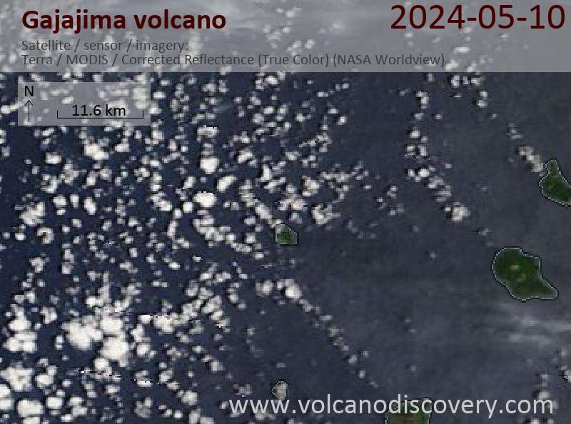 gajajima satellite image Terra (NASA)