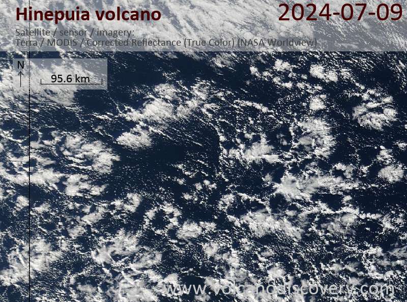hinepuia satellite image Terra (NASA)
