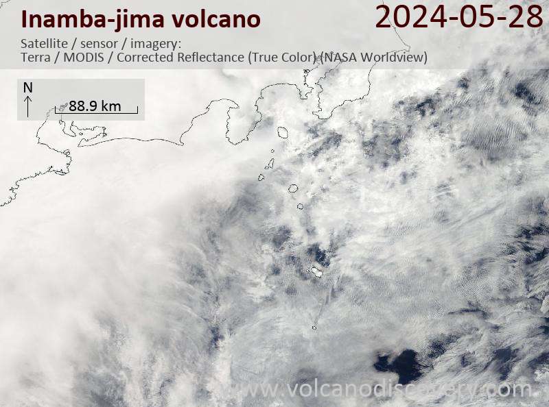 inambajima satellite image Terra (NASA)