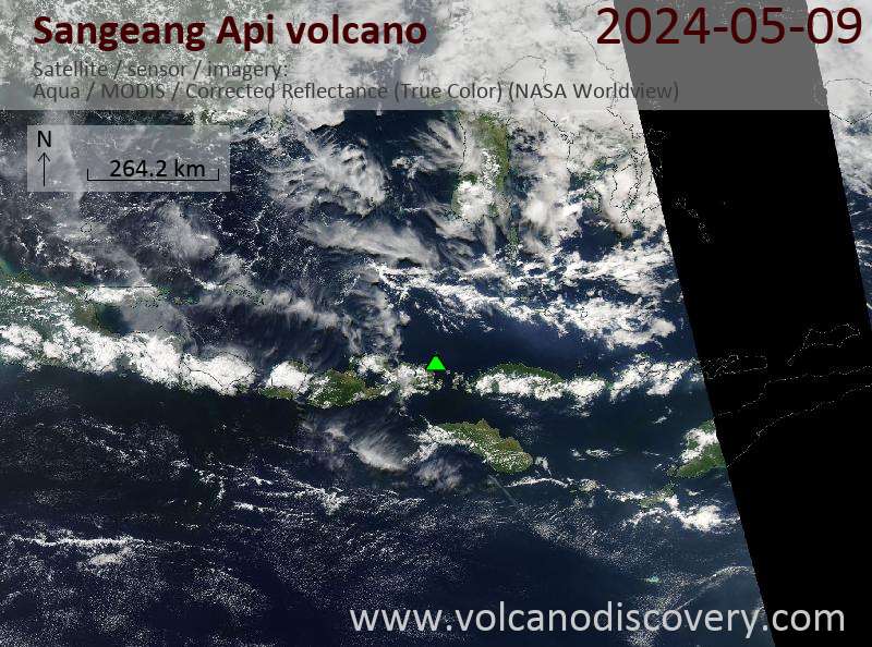 sangeangapi satellite image Aqua (NASA)