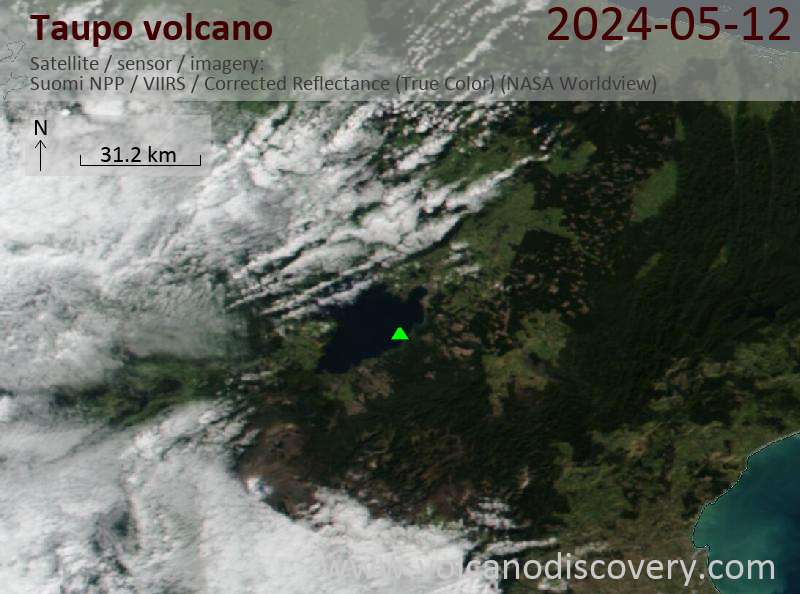 taupo satellite image Suomi NPP (NASA)