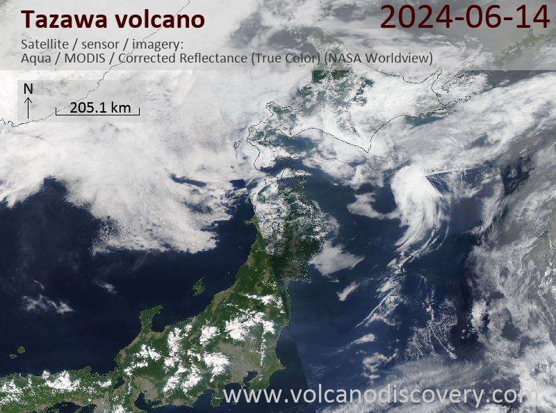 tazawa satellite image Aqua (NASA)
