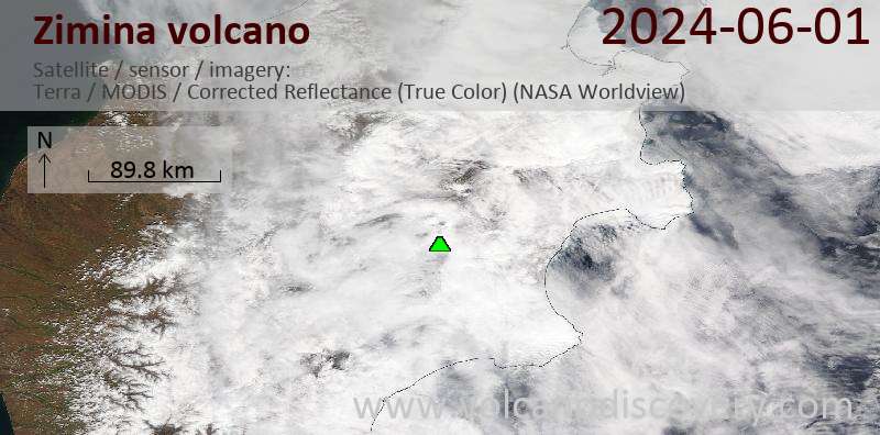 zimina satellite image Terra (NASA)